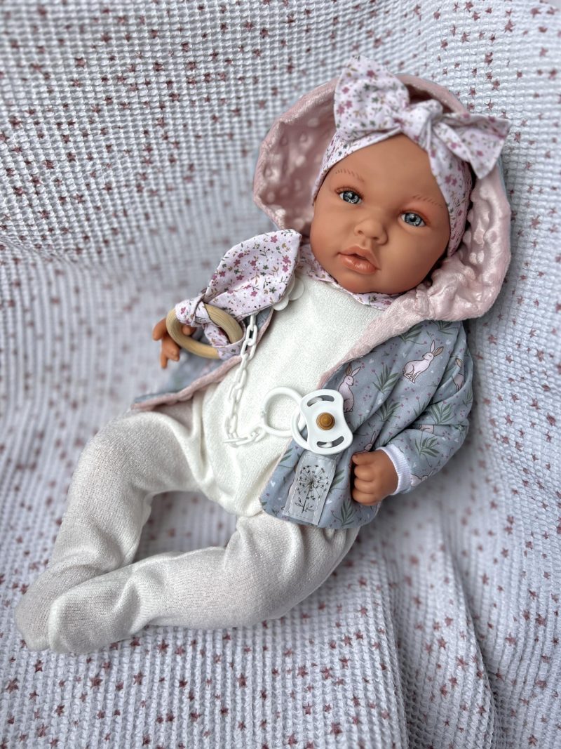 Baby doll, girl, soft-stuffed body, 45cm (Marina&Pau) - Image 2