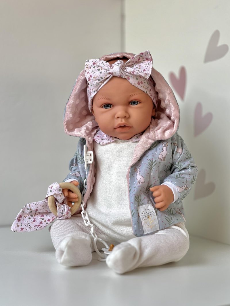 Baby doll, girl, soft-stuffed body, 45cm (Marina&Pau)