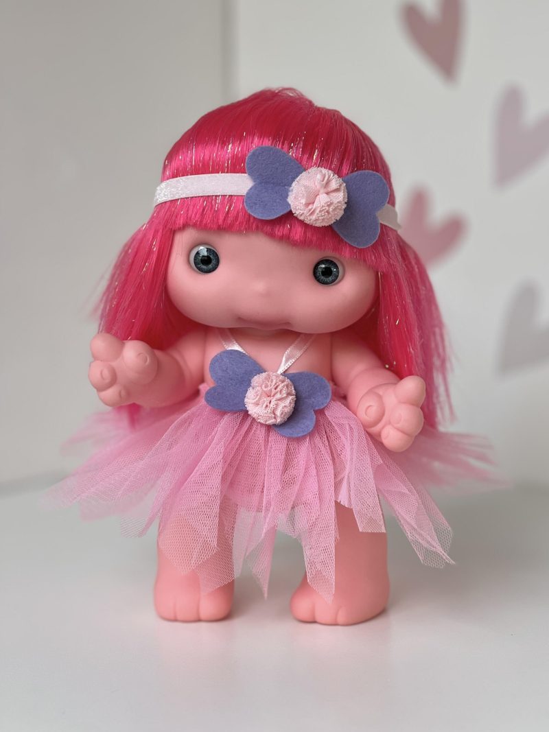 Doll PIU, bright pink, 25cm (Marina&Pau)