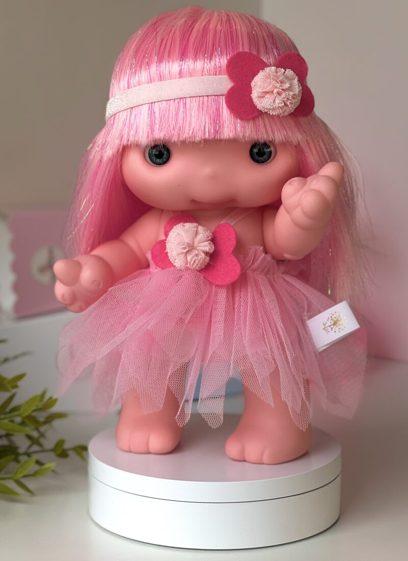 Doll PIU, soft pink, 25cm (Marina&Pau)