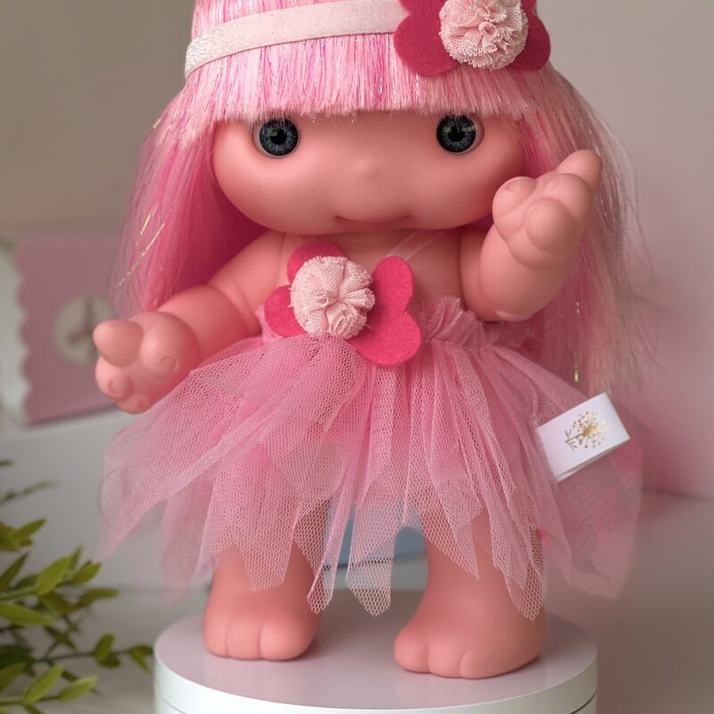 Doll PIU, soft pink, 25cm (Marina&Pau)