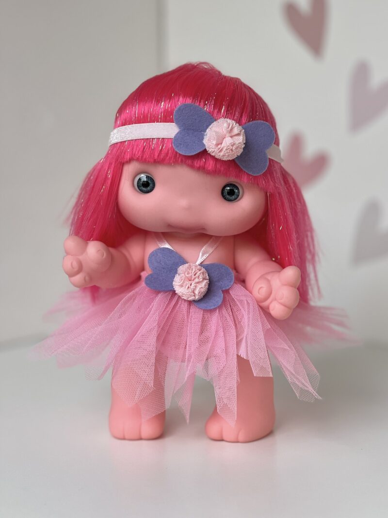 Doll PIU, bright pink, 25cm (Marina&Pau)