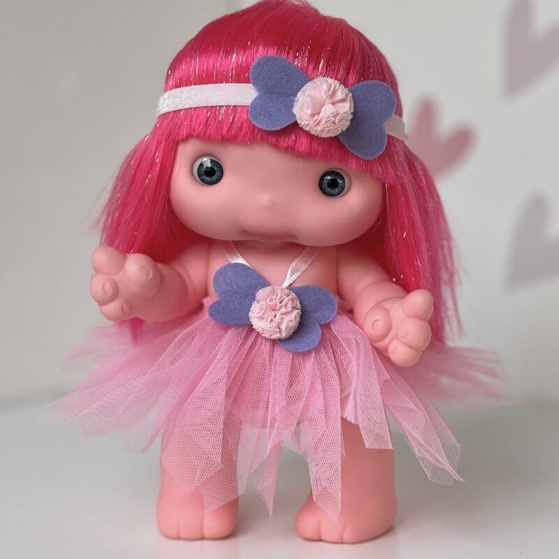 Doll PIU, bright pink, 25cm (Marina&Pau)