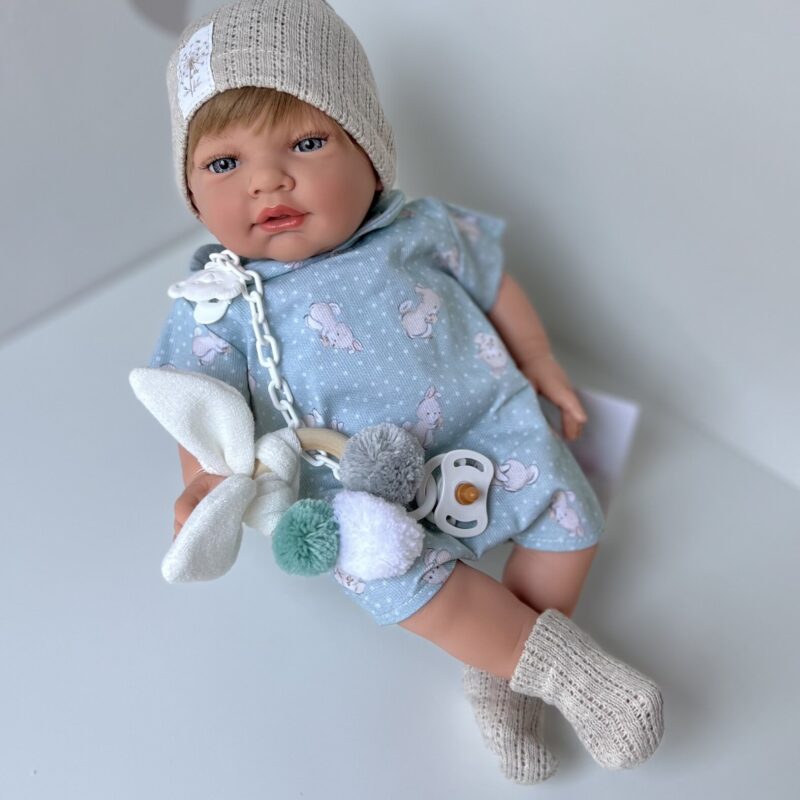 RABBIT doll in blue 42cm, Marina&Pau