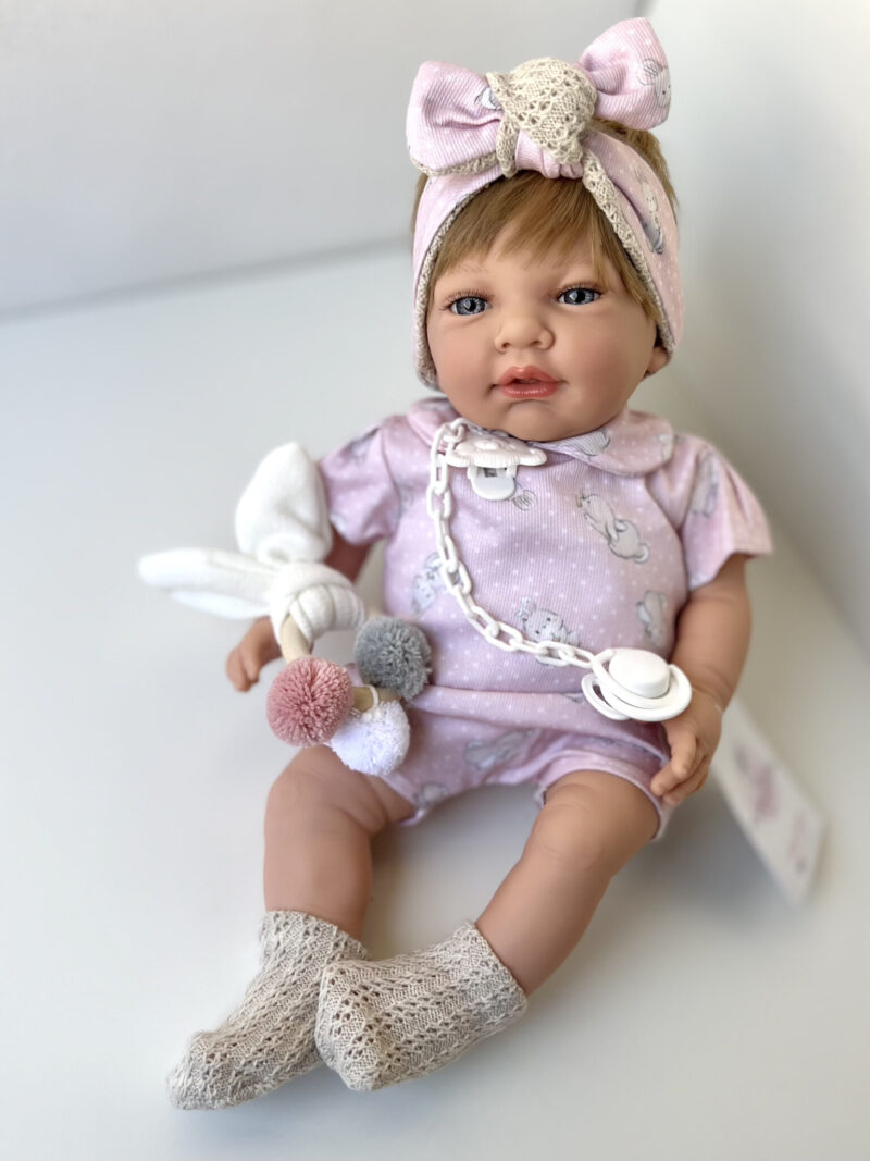 RABBIT doll in pink 42cm, Marina&Pau