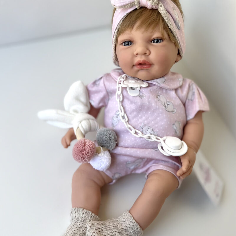 RABBIT doll in pink 42cm, Marina&Pau