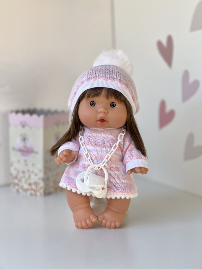Scented doll, girl, in a hat, 26 cm (Marina&Pau)
