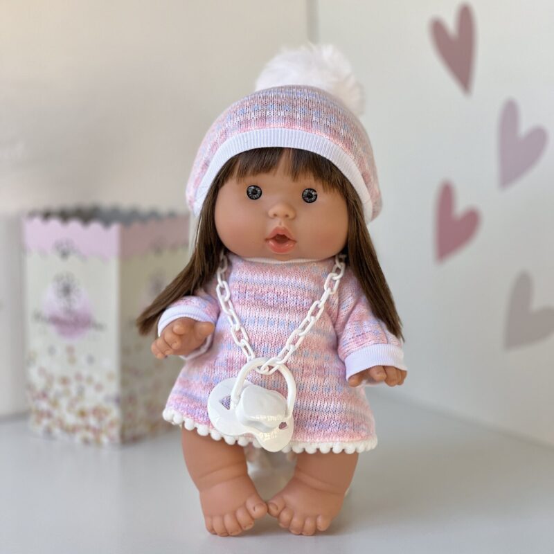 Scented doll, girl, in a hat, 26 cm (Marina&Pau)