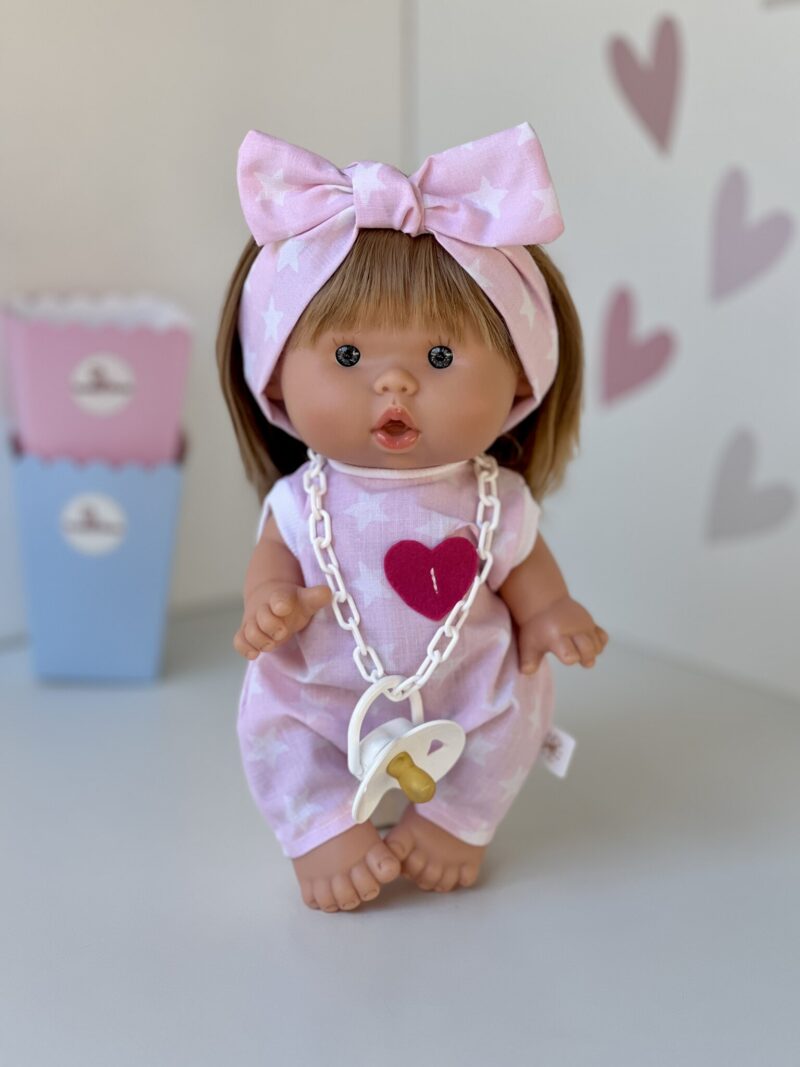 Scented doll, girl, blonde with headband, 26cm (Marina&Pau)