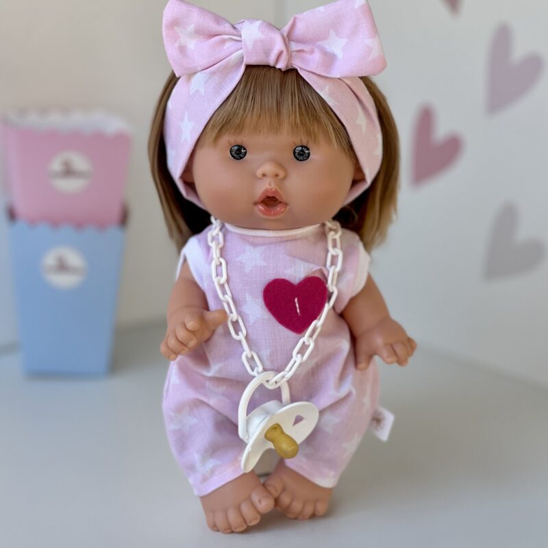Scented doll, girl, blonde with headband, 26cm (Marina&Pau)
