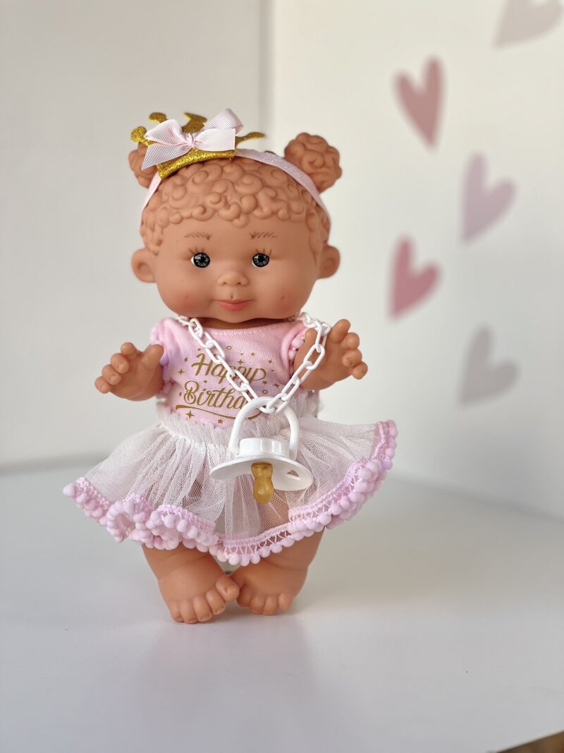 Scented doll, girl, curly with bunches, 26cm (Marina&Pau)
