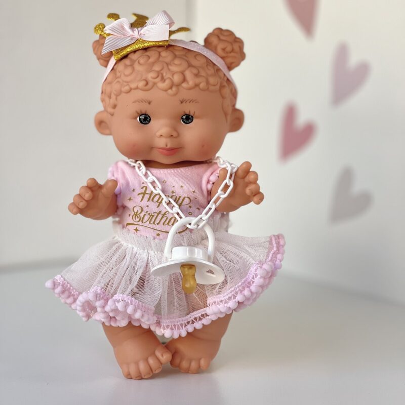 Scented doll, girl, curly with bunches, 26cm (Marina&Pau)