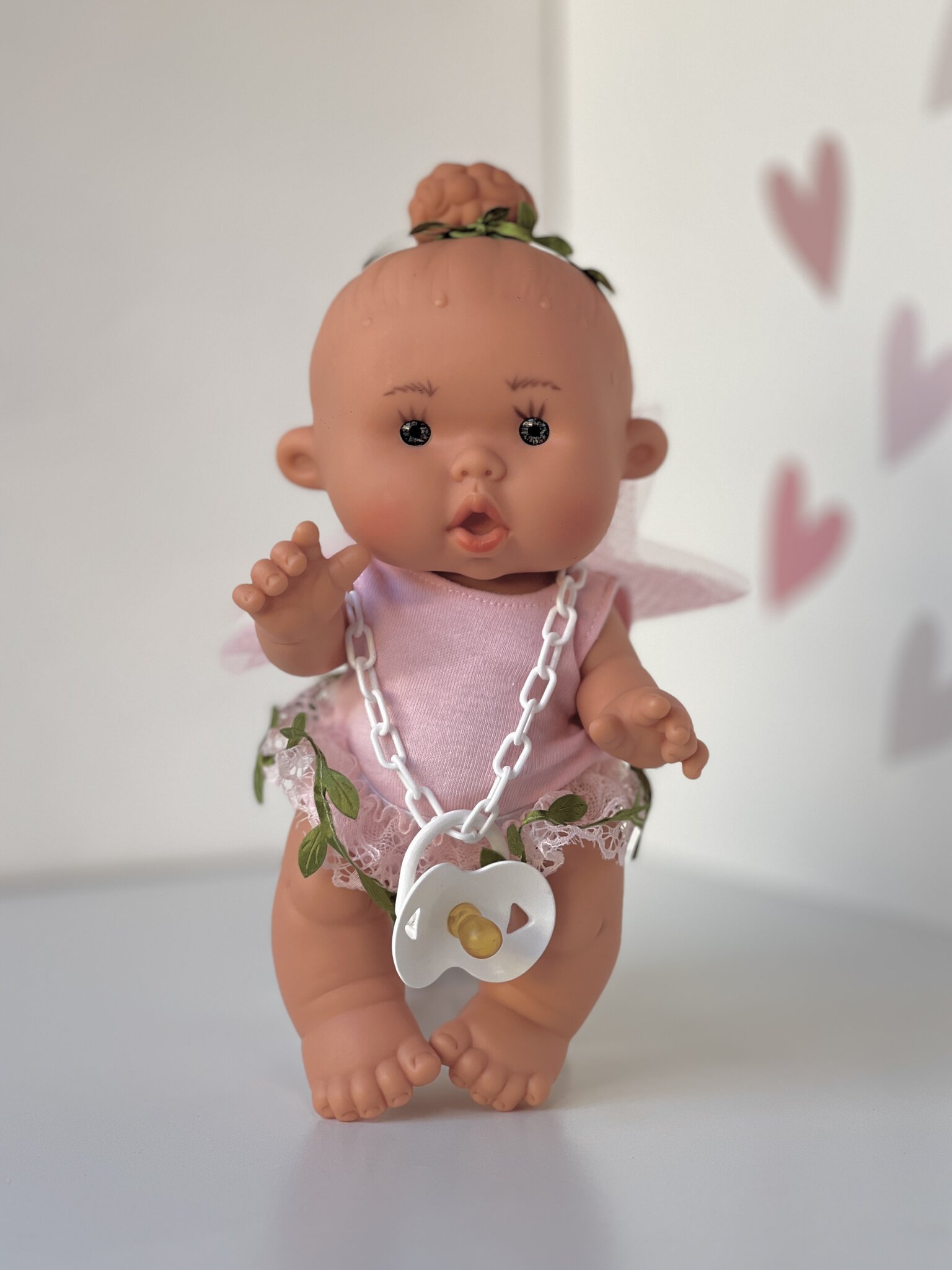 Scented doll, girl with a bun, fairy, 26cm (Marina&Pau)