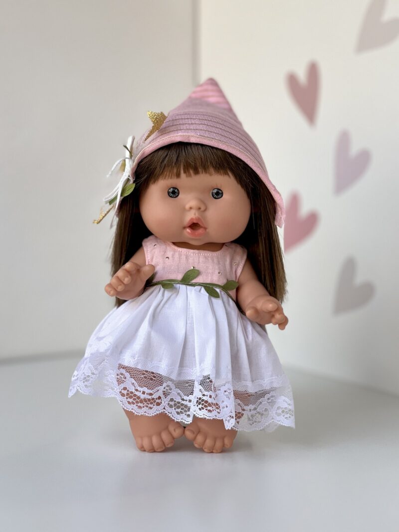 Scented doll, girl, brunette, 26cm (Marina&Pau)