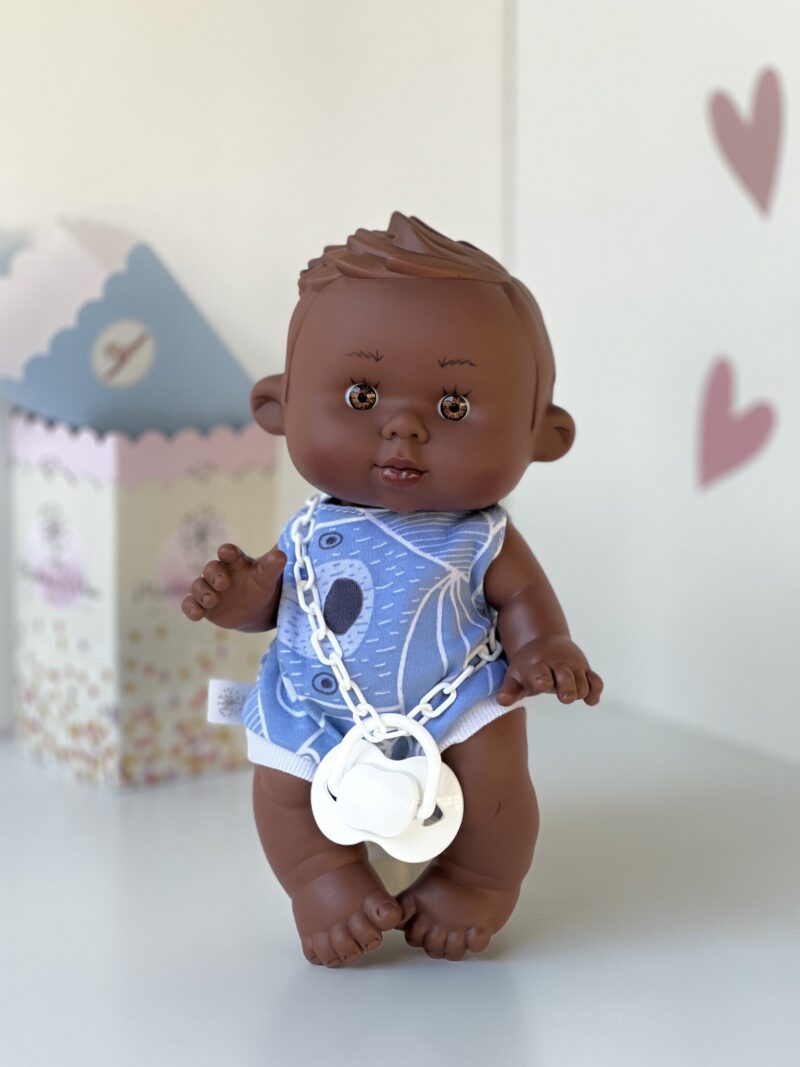 Scented doll, boy, dark skin, 26cm (Marina&Pau)