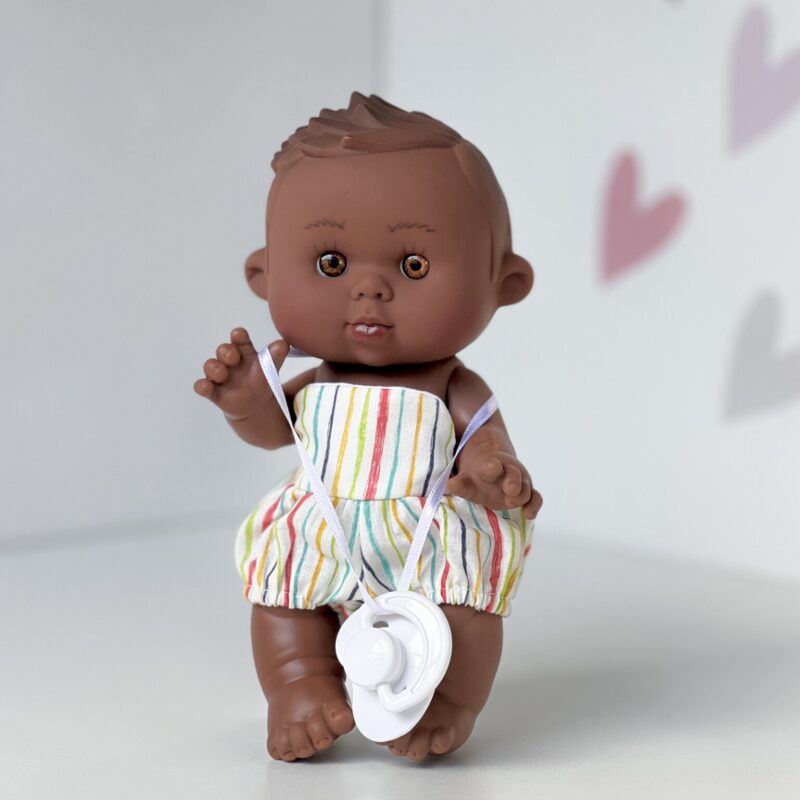 Scented doll, boy, dark skin, 21cm (Marina&Pau)