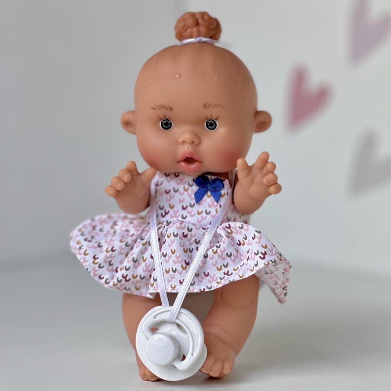 Scented doll, girl, with bun, 21cm (Marina&Pau)