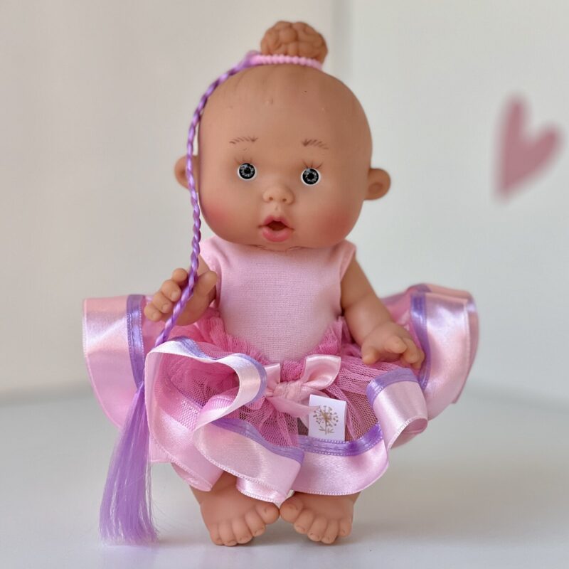 Scented doll, girl, with a bun, BEAUTY series, 21 cm (Marina&Pau)