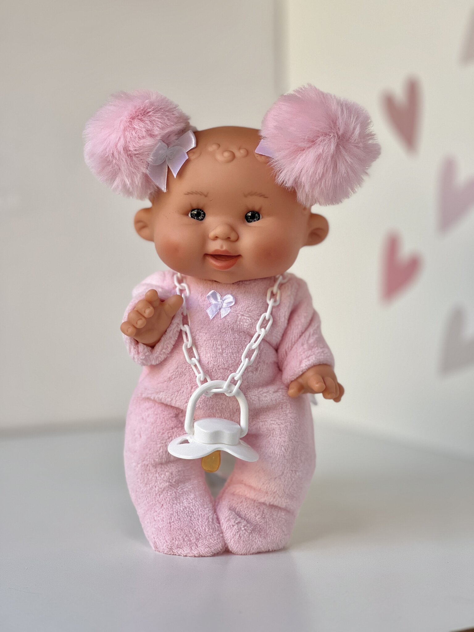 Scented doll, girl with pompoms, 26cm (Marina&Pau)