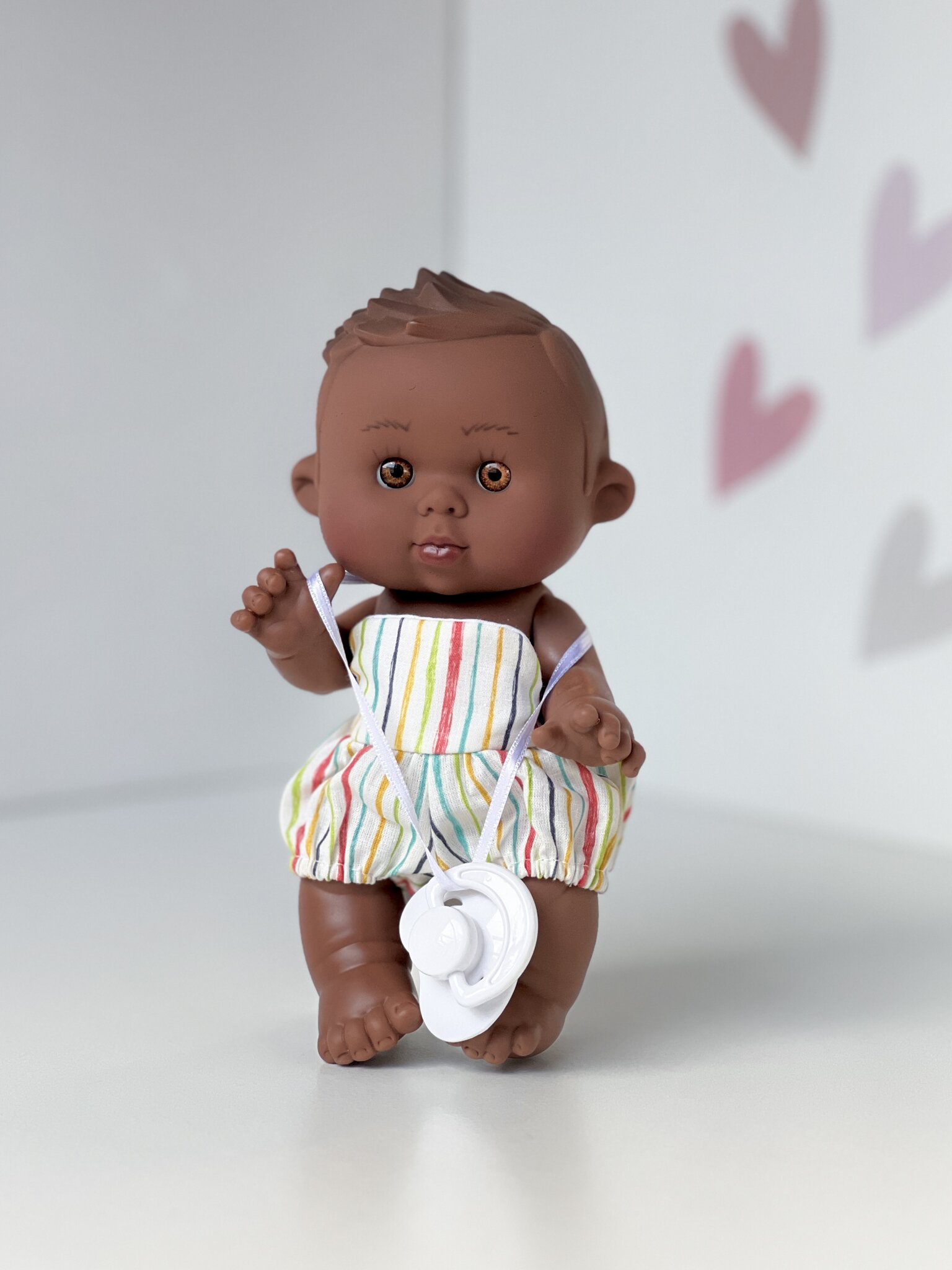 Scented doll, boy, dark skin, 21cm (Marina&Pau)