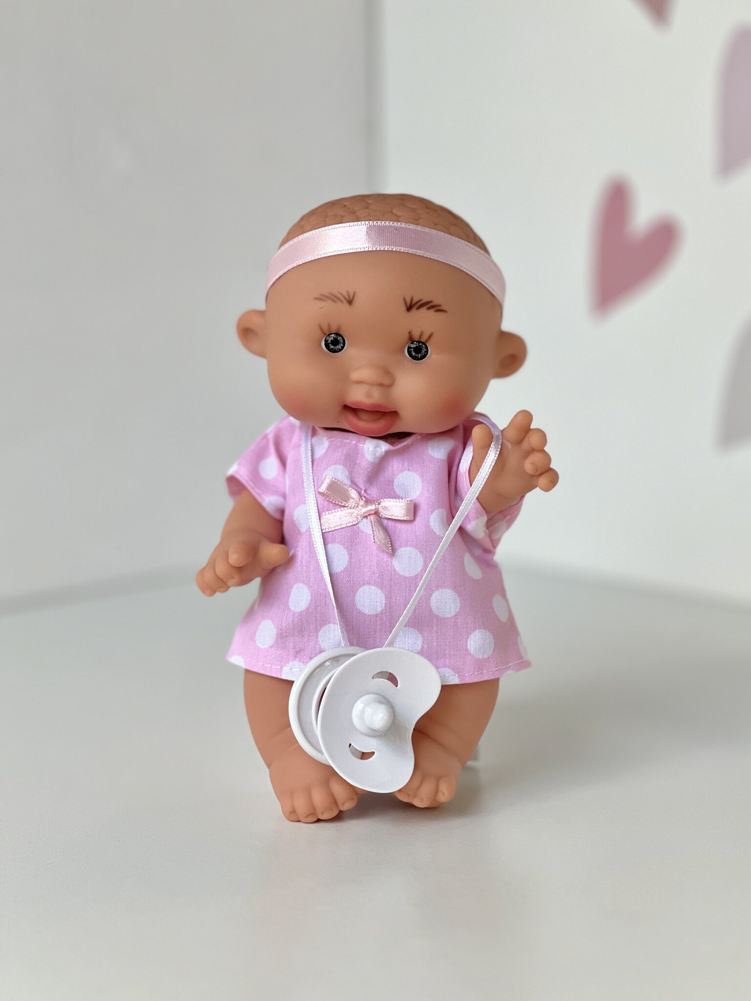Scented doll, girl, short curls, 21cm (Marina&Pau)