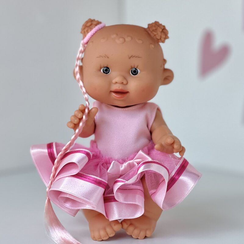 Scented doll, girl, with bunches, BEAUTY series, 21cm (Marina&Pau)